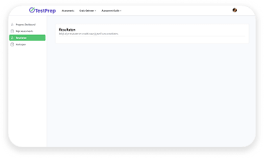 Results Dashboard UI